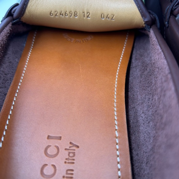 Men’s Gucci, AYRTON  GG web Driver loafers size 12 made in Italy - Picture 8 of 10